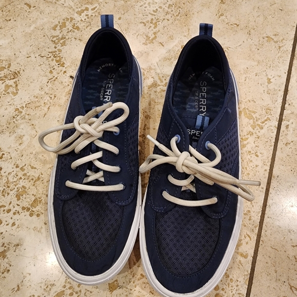 Sperry Big Kids Soletide size 4 navy - Picture 2 of 5